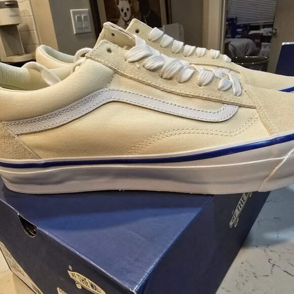 Vans Premium Old Skool 36 Off White VN000CNGOFW Men's Size 12 SHOES NEW - Picture 1 of 10